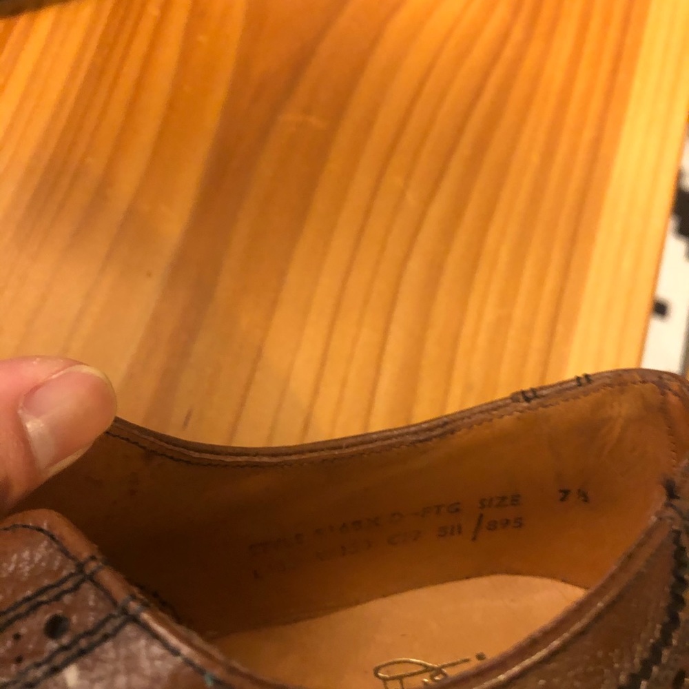 Vintage John Hampton for Woodward’s Wingtip Shoes - Picture 5 of 7